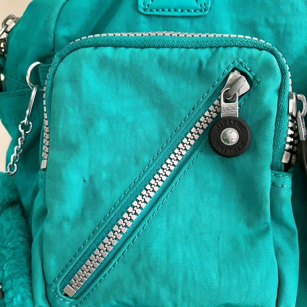 Stunning! Kipling Defea Turquoise Medium Shoulder… - image 5